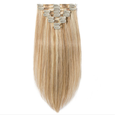 Extension de cheveux en clips de haute qualité 12A pour les femmes blanches 4 couleur Remy 100% cheveux humains
