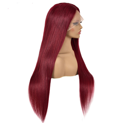 250g-450g Logo personnalisé dentelle droite Parure de cheveux humains avant avec bonnet Taille moyenne Taille