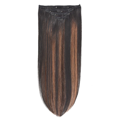 Virgin Highlight Remy Clip de cheveux en extensions 7-9 pièces ensemble pour les cheveux naturels vrais crus