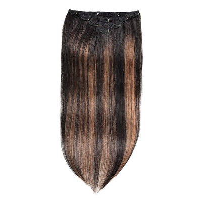 Virgin Highlight Remy Clip de cheveux en extensions 7-9 pièces ensemble pour les cheveux naturels vrais crus