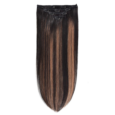 Virgin Highlight Remy Clip de cheveux en extensions 7-9 pièces ensemble pour les cheveux naturels vrais crus