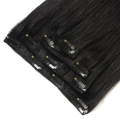 Virgin Highlight Remy Clip de cheveux en extensions 7-9 pièces ensemble pour les cheveux naturels vrais crus