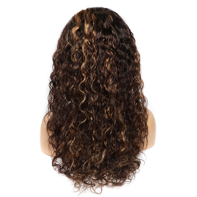22 pouces cheveux brésiliens P4/27 Transparent dentelle cheveux humains perruques pour vos besoins de cheveux