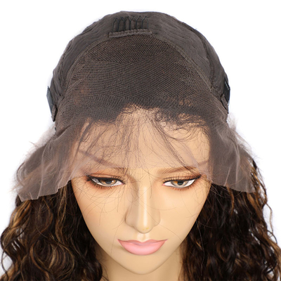 22 pouces cheveux brésiliens P4/27 Transparent dentelle cheveux humains perruques pour vos besoins de cheveux