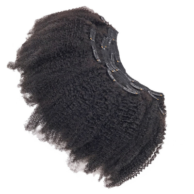 12 A Grade 1B Couleur naturelle Remy Vierge brésilienne Afro Kinky Cheveux bouclés