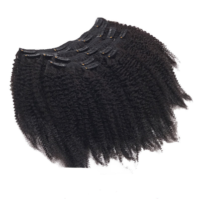 12 A Grade 1B Couleur naturelle Remy Vierge brésilienne Afro Kinky Cheveux bouclés