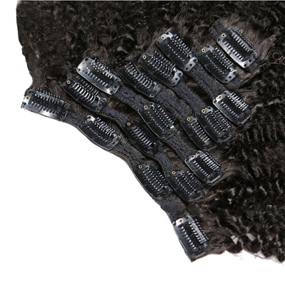 12 A Grade 1B Couleur naturelle Remy Vierge brésilienne Afro Kinky Cheveux bouclés
