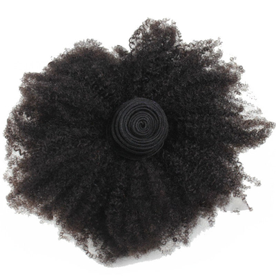 12 A Grade 1B Couleur naturelle Remy Vierge brésilienne Afro Kinky Cheveux bouclés