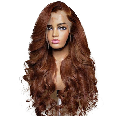 Couleur de dentelle brune claire 13*4 HD Afro Kinky cheveux humains droits dentelle perruques frontales fournisseurs