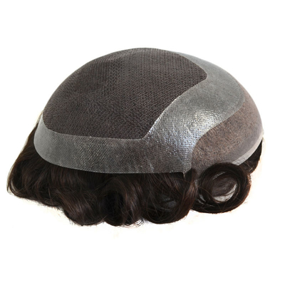HD style et dentelle douce cheveux masculins perruque 6 pouces de longueur afro bouclé tissu Toupee pour les hommes noirs