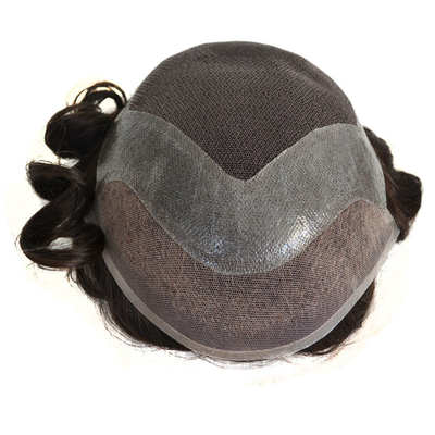 HD style et dentelle douce cheveux masculins perruque 6 pouces de longueur afro bouclé tissu Toupee pour les hommes noirs