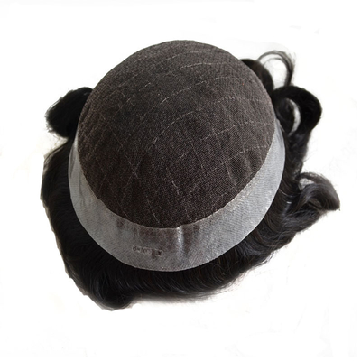 HD style et dentelle douce cheveux masculins perruque 6 pouces de longueur afro bouclé tissu Toupee pour les hommes noirs