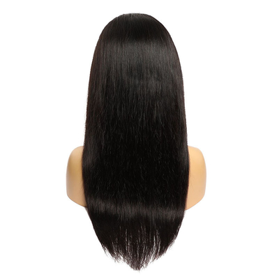 180% Densité HD Transparent de dentelle suisse Frontale Peruviaine Perruque droite pour les femmes noires