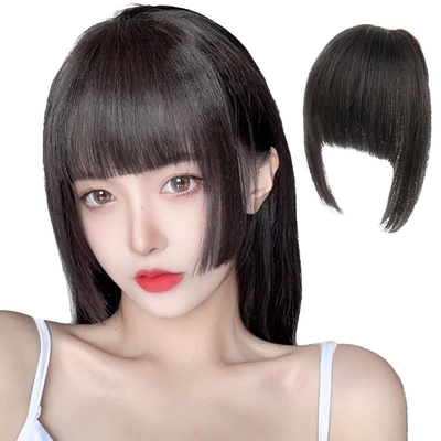 2022 mode essentiel cuticule complète princesse japonaise coupe les cheveux humains bangs avec des pinces BB