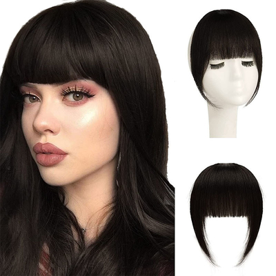 Toupee Design gauche Remy Brésilien Poings de cheveux humains Clip In Extension de cheveux pour les femmes noires