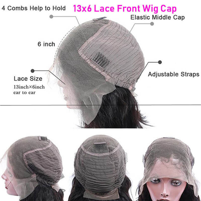 Les perruques de cheveux humains en dentelle brésilienne transparente 13*4 avec cuticule complète