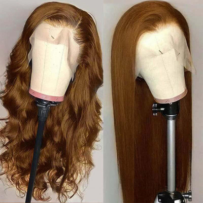 OEM/ODM 4*4 Fermeture de cheveux humains Perruques 13*4/13*6 dentelle Frontale taille moyenne Cheveux vierges
