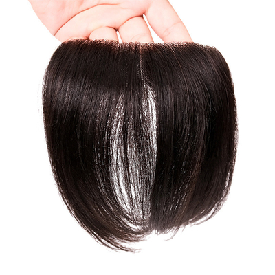 Super PU Skin Hair Topper 100% cheveux humains Droit Toupee Design avec Invisible V boucle avant