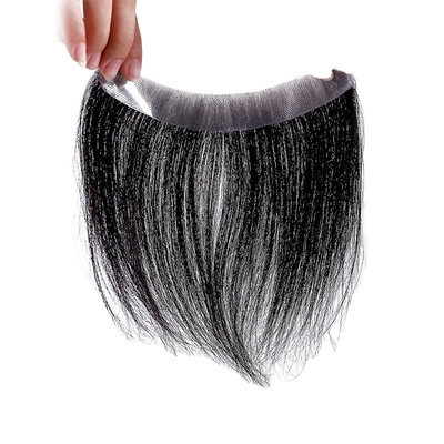 Super PU Skin Hair Topper 100% cheveux humains Droit Toupee Design avec Invisible V boucle avant