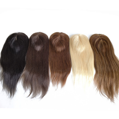 Partie libre européenne à haute densité en soie 1B réel pour cheveux crus Rémy Toupee Perruque