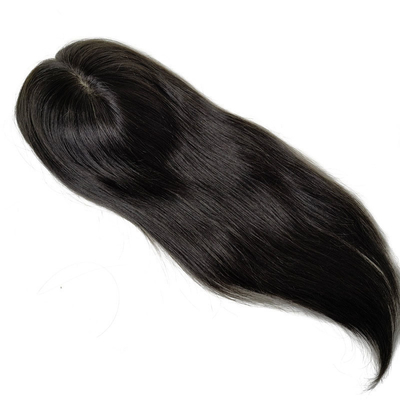 Partie libre européenne à haute densité en soie 1B réel pour cheveux crus Rémy Toupee Perruque