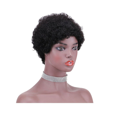 Cheveux brésiliens, coiffure courte, perruques pour femmes noires, 100% cheveux humains.
