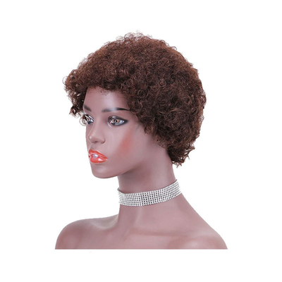 Cheveux brésiliens, coiffure courte, perruques pour femmes noires, 100% cheveux humains.