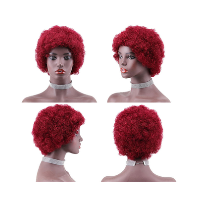 Cheveux brésiliens, coiffure courte, perruques pour femmes noires, 100% cheveux humains.