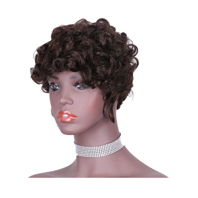 Cheveux brésiliens Remy Cheveux brésiliens Grade Machine faite Perruques bouclées pré-pluquées pour les femmes noires