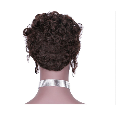 Cheveux brésiliens Remy Cheveux brésiliens Grade Machine faite Perruques bouclées pré-pluquées pour les femmes noires