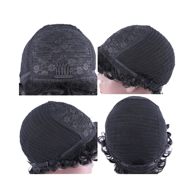 Cheveux brésiliens Remy Cheveux brésiliens Grade Machine faite Perruques bouclées pré-pluquées pour les femmes noires
