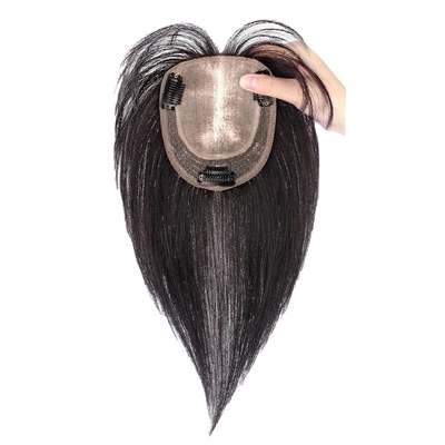 110% de base en soie de densité Toupee avec bangs Accessoire de cheveux de mariée de mariage brésilien