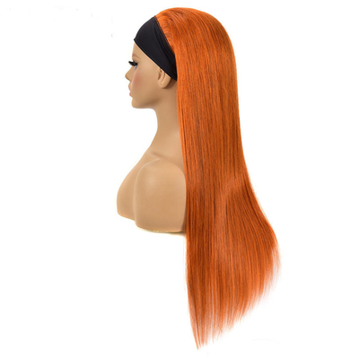 Bandes de couleur gingembre Perruques pour femmes noires Expédition rapide Os cheveux humains droits
