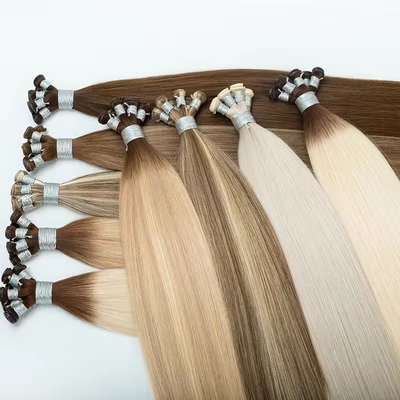 Double dessiné 100% cheveux humains génie tendance de trame de cheveux minces invisibles russes