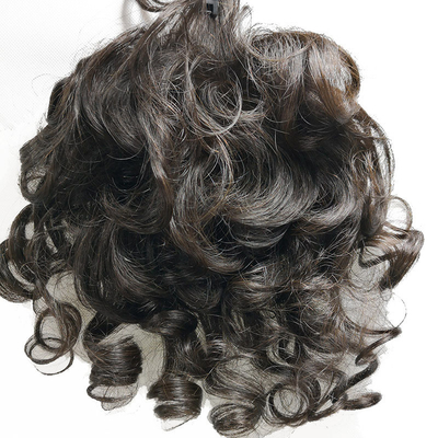 Couverture complète et coiffure bouclée Remy Hair Toppers avec des cheveux humains naturels brésiliens