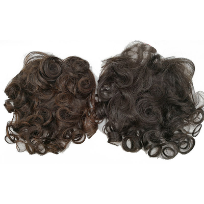 Couverture complète et coiffure bouclée Remy Hair Toppers avec des cheveux humains naturels brésiliens