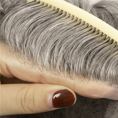Design gauche Super peau mince Mirage humain mâle Cheveux pubiens patch coiffures pour hommes