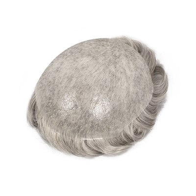 Design gauche Super peau mince Mirage humain mâle Cheveux pubiens patch coiffures pour hommes