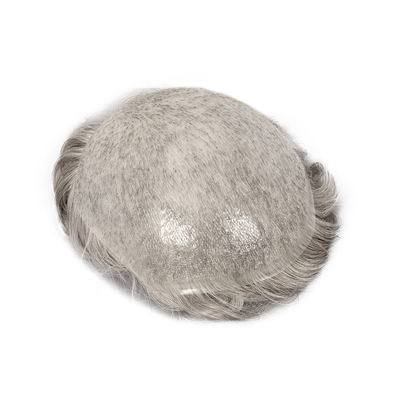 Design gauche Super peau mince Mirage humain mâle Cheveux pubiens patch coiffures pour hommes
