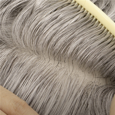 Design gauche Super peau mince Mirage humain mâle Cheveux pubiens patch coiffures pour hommes
