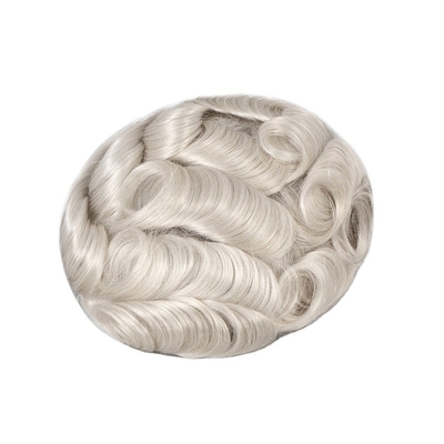 Droit Toupee Design Russe à la main attaché Full Scalp HD Lace Système de cheveux humains Perruque Cheveux vierges
