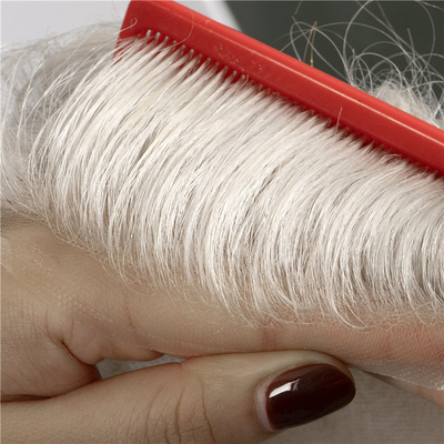 Droit Toupee Design Russe à la main attaché Full Scalp HD Lace Système de cheveux humains Perruque Cheveux vierges