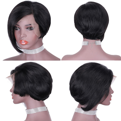 Affordable Full Cuticle 13*4 dentelle Frontale courte perruques pour la conception de mode Prêt à expédier