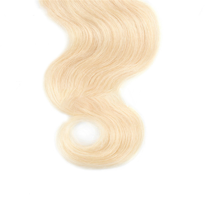 Le ratio de cheveux les plus longs 55% Halo Vierge vietnamienne crue naturelle 613 miel Blonde cheveux bouclés