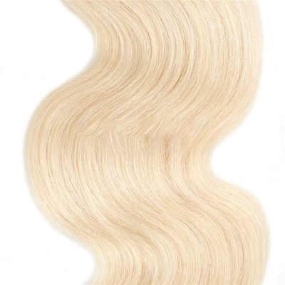 Le ratio de cheveux les plus longs 55% Halo Vierge vietnamienne crue naturelle 613 miel Blonde cheveux bouclés