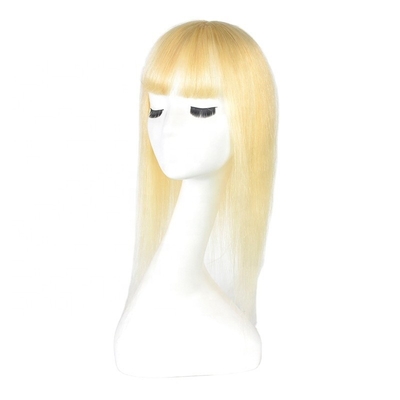 Top cheveux humains cristal mariée longue base en soie blonde Toupee pour les femmes de mariage