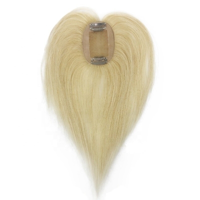 Top cheveux humains cristal mariée longue base en soie blonde Toupee pour les femmes de mariage