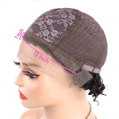 Coupe à double tirage en pièce libre Taille moyenne Perruques bouclées Convient Couleurs de teinture Toutes les couleurs