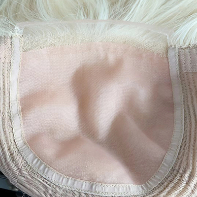 6x6 Topper à la main sans pièce Silk Top Base Platine Blonde Clip en Toupee pour la personnalisation