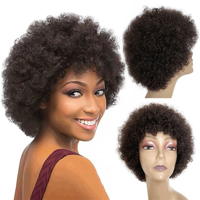 Cheveux vierges Perruque Pixie Coupe Perruque courte Afro Kinky Curly Perruques 100% cheveux brésiliens